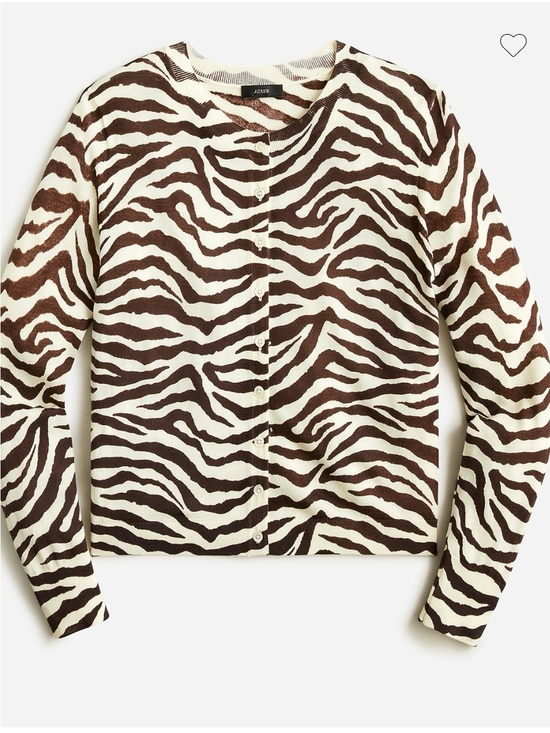 J. Crew Sweaters - J Crew Classic Zebra Cardigan